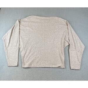 We the Free Womens Sz L Sweater Tan Heathered Cowl Neck